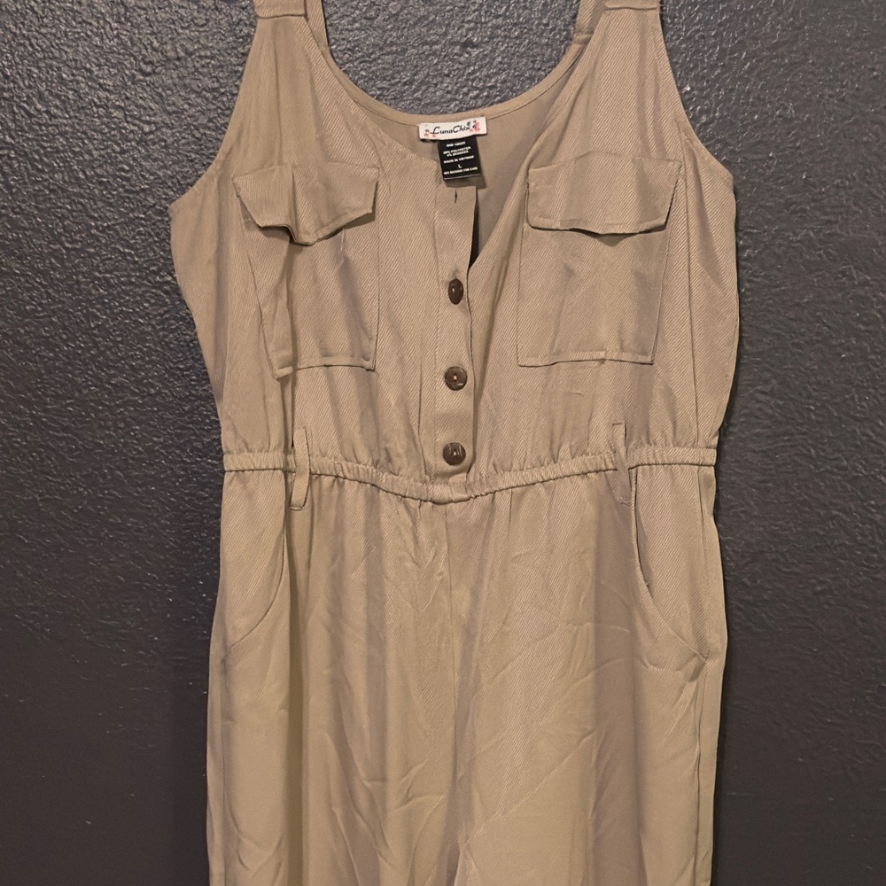 Stylish Tan Jumpsuit